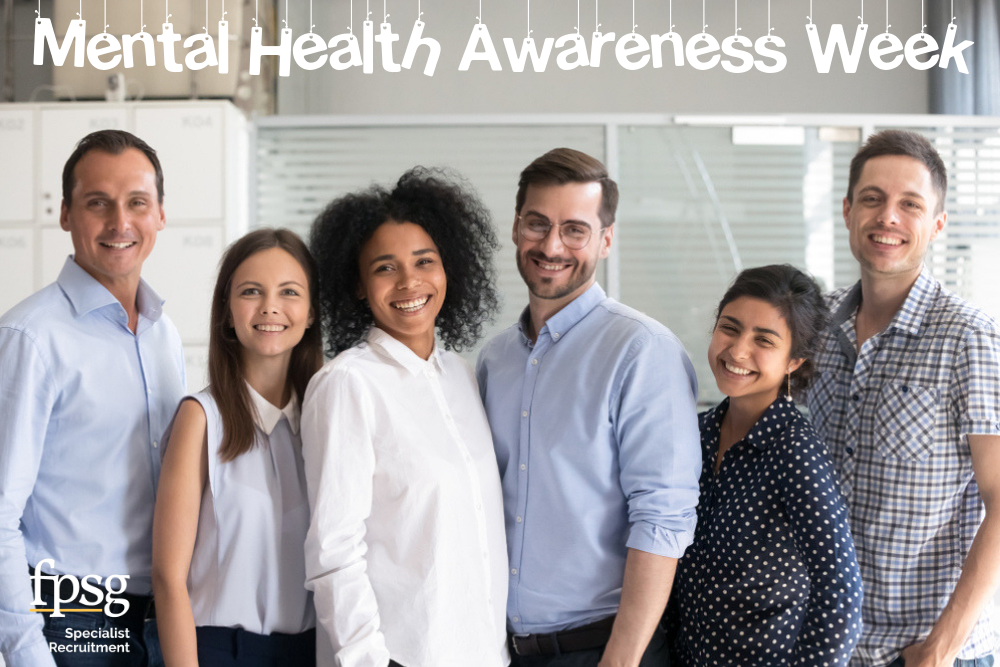 happy staff office mental health awareness week