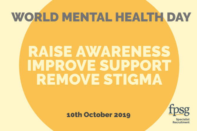 Marking World Mental Health Day 10th October 2019